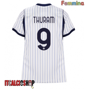Inter Milan Marcus Thuram #9 Seconda Maglia Femmina 2026-27 Manica Corta